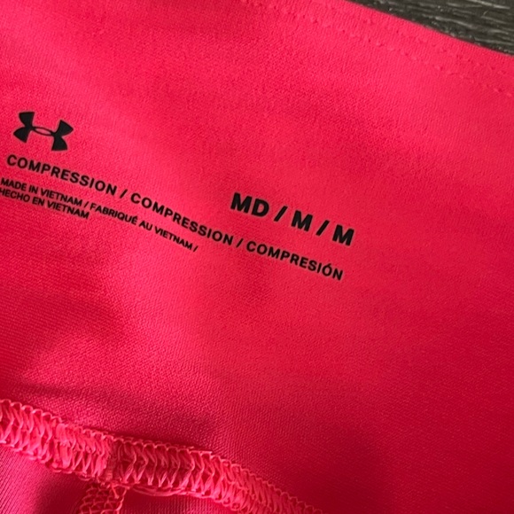 Under Armour Athletic Bright Pink Leggings size medium - Picture 3 of 4